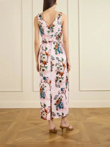 Borgo de Nor Jules Floral-print Cotton-blend Cloqué Midi Dress | Thumbnail 3 Borgo de Nor Jules Floral-print Cotton-blend Cloqué Midi Dress | Thumbnail 3