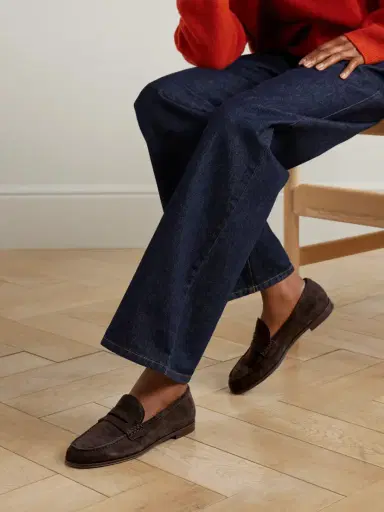 Gianvito Rossi Georgie Suede Loafers | Thumbnail 2 Gianvito Rossi Georgie Suede Loafers | Thumbnail 2