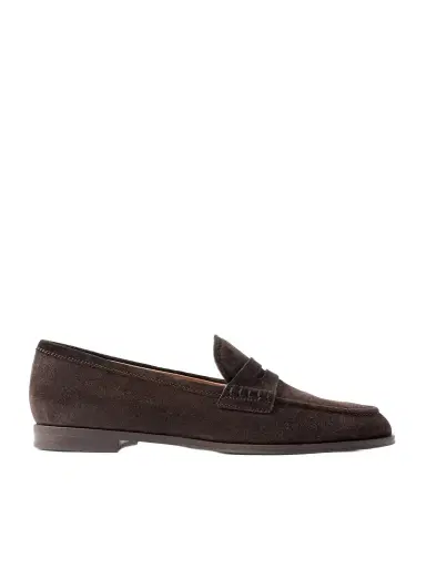 Gianvito Rossi Georgie Suede Loafers | Thumbnail 1 Gianvito Rossi Georgie Suede Loafers | Thumbnail 1