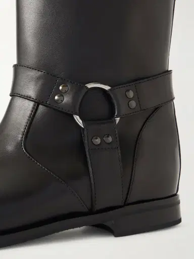 Manolo Blahnik Calica Buckled Leather Biker Boots | Thumbnail 5 Manolo Blahnik Calica Buckled Leather Biker Boots | Thumbnail 5