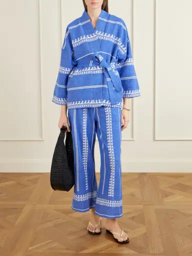 Lemlem Desta Straight-leg Cotton Pants | Thumbnail 2 Lemlem Desta Straight-leg Cotton Pants | Thumbnail 2