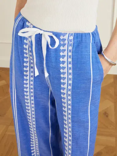 Lemlem Desta Straight-leg Cotton Pants | Thumbnail 5 Lemlem Desta Straight-leg Cotton Pants | Thumbnail 5