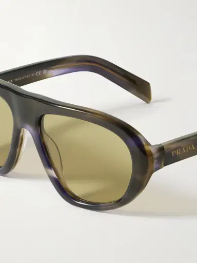 PRADA EYEWEAR Oversized Aviator-style Acetate Sunglasses | Thumbnail 4 PRADA EYEWEAR Oversized Aviator-style Acetate Sunglasses | Thumbnail 4