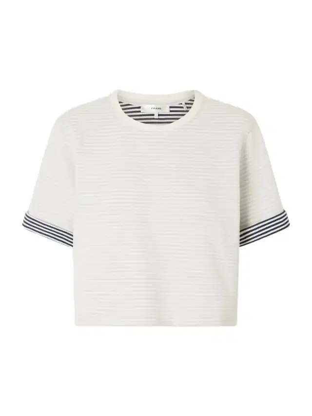 Striped Cuff Pima Cotton T-shirt Striped Cuff Pima Cotton T-shirt