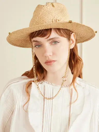 Ruslan Baginskiy Embellished Straw Fedora | Thumbnail 2 Ruslan Baginskiy Embellished Straw Fedora | Thumbnail 2
