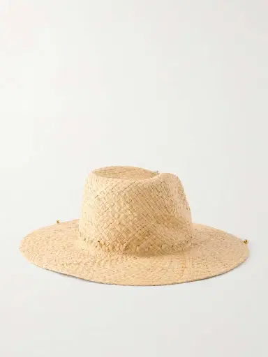 Ruslan Baginskiy Embellished Straw Fedora | Thumbnail 3 Ruslan Baginskiy Embellished Straw Fedora | Thumbnail 3