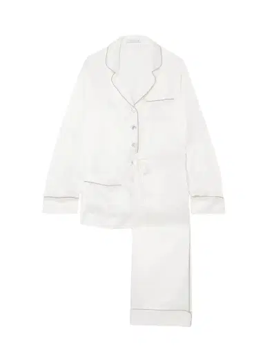 Olivia von Halle Coco Silk-satin Pajama Set | Thumbnail 1 Olivia von Halle Coco Silk-satin Pajama Set | Thumbnail 1