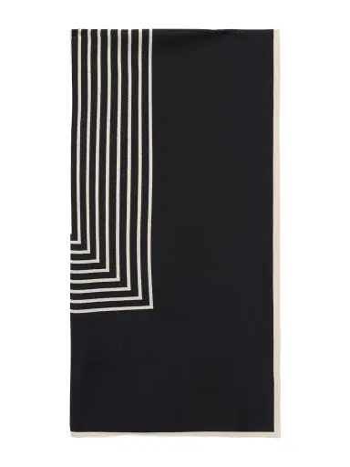 TOTEME Monogram Silk Scarf | Thumbnail 1 TOTEME Monogram Silk Scarf | Thumbnail 1