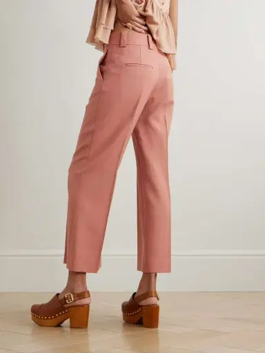 Chloé Cropped Wool-gabardine Wide-leg Pants | Thumbnail 3 Chloé Cropped Wool-gabardine Wide-leg Pants | Thumbnail 3