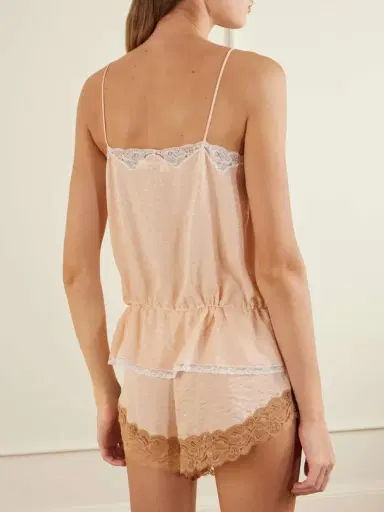 Chloé Lace-trimmed Silk-jacquard Camisole | Thumbnail 3 Chloé Lace-trimmed Silk-jacquard Camisole | Thumbnail 3