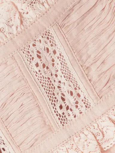 DÔEN Fidella Cropped Lace-trimmed Organic Cotton-voile Top | Thumbnail 5 DÔEN Fidella Cropped Lace-trimmed Organic Cotton-voile Top | Thumbnail 5