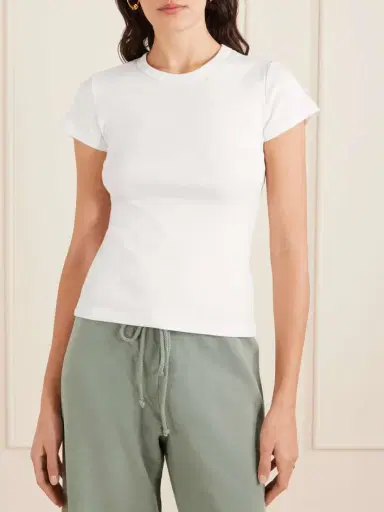 LESET Nando Ribbed Cotton-jersey T-shirt | Thumbnail 3 LESET Nando Ribbed Cotton-jersey T-shirt | Thumbnail 3