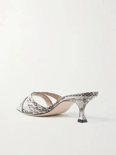 Manolo Blahnik Callamu 50 Elaphe Mules | Thumbnail 3 Manolo Blahnik Callamu 50 Elaphe Mules | Thumbnail 3