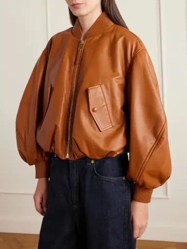 Givenchy Padded Leather Bomber Jacket | Thumbnail 3 Givenchy Padded Leather Bomber Jacket | Thumbnail 3