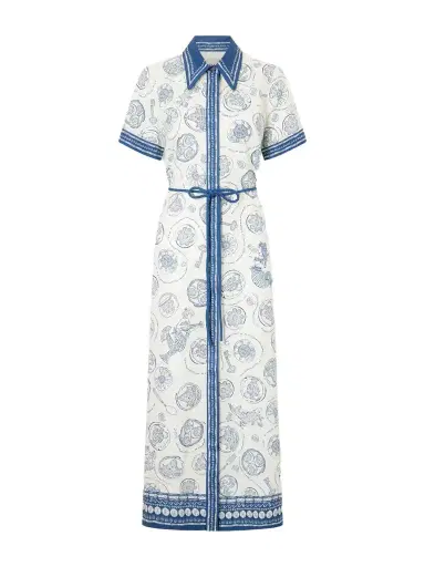 ALÉMAIS Lucky Printed Linen Maxi Dress | Thumbnail 1 ALÉMAIS Lucky Printed Linen Maxi Dress | Thumbnail 1
