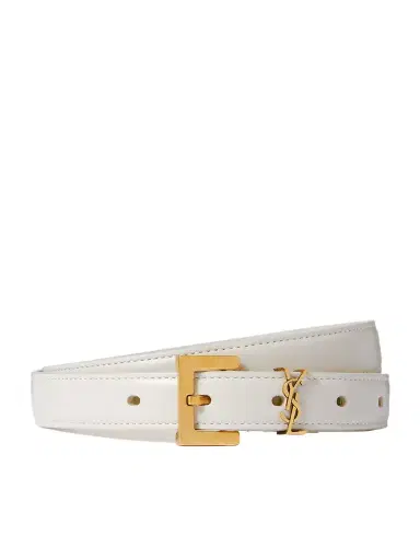 Saint Laurent Cassandre Leather Belt | Thumbnail 1 Saint Laurent Cassandre Leather Belt | Thumbnail 1