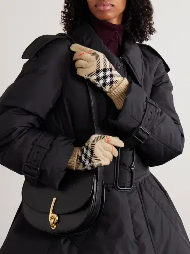 Burberry Checked Cashmere-blend Gloves | Thumbnail 2 Burberry Checked Cashmere-blend Gloves | Thumbnail 2