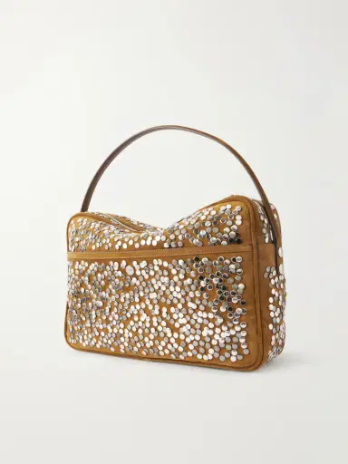 Acne Studios Camero Camera Embellished Suede Shoulder Bag | Thumbnail 4 Acne Studios Camero Camera Embellished Suede Shoulder Bag | Thumbnail 4