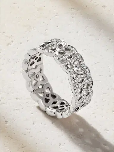 De Beers London Lotus By De Beers 18-karat White Gold Diamond Ring | Thumbnail 1 De Beers London Lotus By De Beers 18-karat White Gold Diamond Ring | Thumbnail 1
