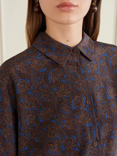 Matteau Printed Silk-crepe De Chine Shirt | Thumbnail 5 Matteau Printed Silk-crepe De Chine Shirt | Thumbnail 5