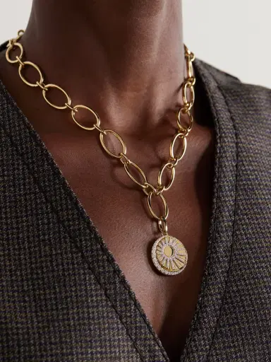 Foundrae Balance Oval Infinity 18-karat Gold Diamond Necklace | Thumbnail 2 Foundrae Balance Oval Infinity 18-karat Gold Diamond Necklace | Thumbnail 2