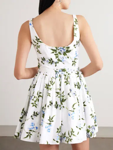 Emilia Wickstead Eglantine Belted Gathered Floral-print Cotton-poplin Mini Dress | Thumbnail 3 Emilia Wickstead Eglantine Belted Gathered Floral-print Cotton-poplin Mini Dress | Thumbnail 3