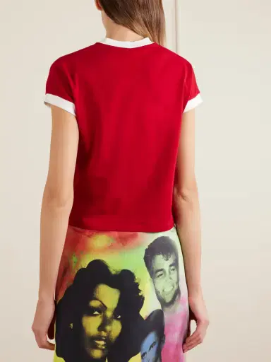 Versace Embellished Cotton-blend Jersey T-shirt | Thumbnail 4 Versace Embellished Cotton-blend Jersey T-shirt | Thumbnail 4