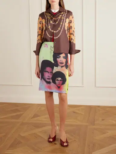 Versace Embellished Cotton-blend Jersey T-shirt | Thumbnail 5 Versace Embellished Cotton-blend Jersey T-shirt | Thumbnail 5
