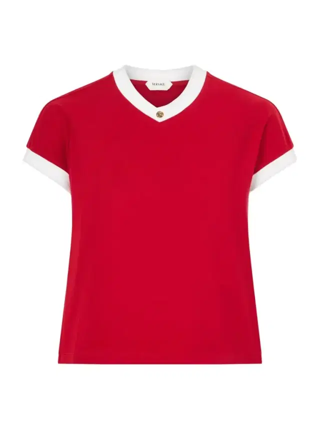 Embellished Cotton-blend Jersey T-shirt Embellished Cotton-blend Jersey T-shirt