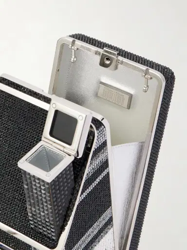 Judith Leiber Couture Image Crystal-embellished Silver-tone Clutch | Thumbnail 6 Judith Leiber Couture Image Crystal-embellished Silver-tone Clutch | Thumbnail 6