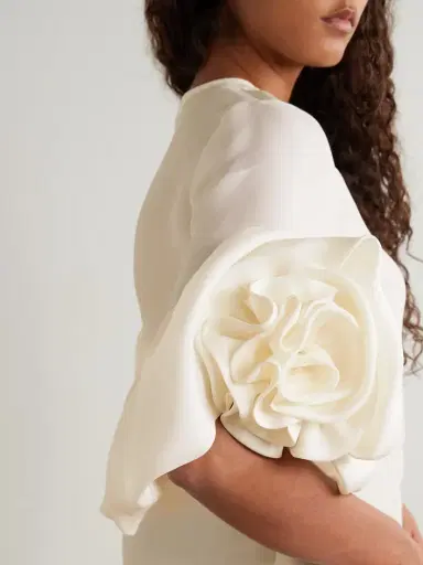 Carolina Herrera Gathered Silk Blouse | Thumbnail 6 Carolina Herrera Gathered Silk Blouse | Thumbnail 6