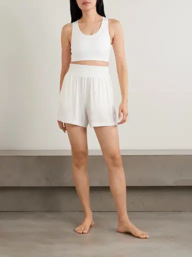 Eres Mia Embroidered Modal-blend Jersey Shorts | Thumbnail 2 Eres Mia Embroidered Modal-blend Jersey Shorts | Thumbnail 2