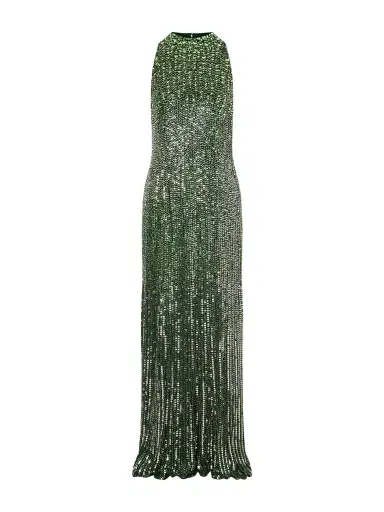 Jenny Packham Benue Sequined Mesh Halterneck Gown | Thumbnail 1 Jenny Packham Benue Sequined Mesh Halterneck Gown | Thumbnail 1