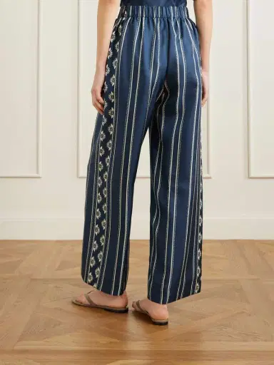 Eres Oolong Striped Silk-voile Straight-leg Pants | Thumbnail 4 Eres Oolong Striped Silk-voile Straight-leg Pants | Thumbnail 4
