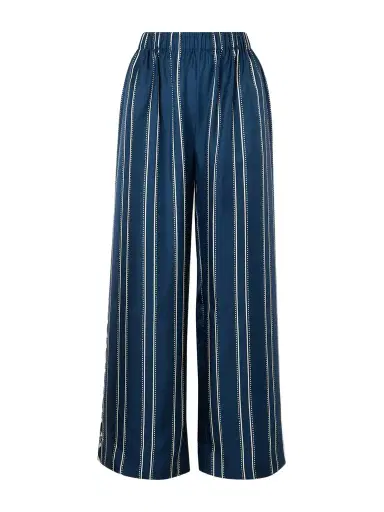 Eres Oolong Striped Silk-voile Straight-leg Pants | Thumbnail 1 Eres Oolong Striped Silk-voile Straight-leg Pants | Thumbnail 1