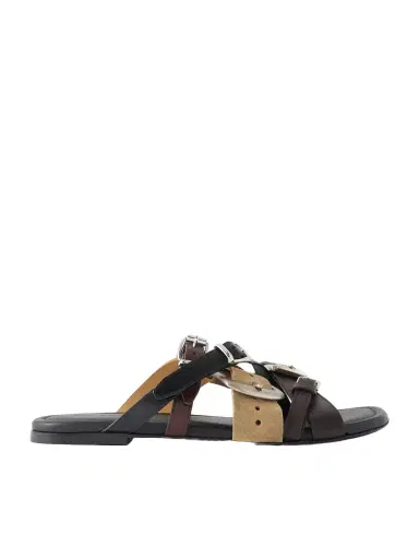 Acne Studios Buckled Leather Sandals | Thumbnail 1 Acne Studios Buckled Leather Sandals | Thumbnail 1