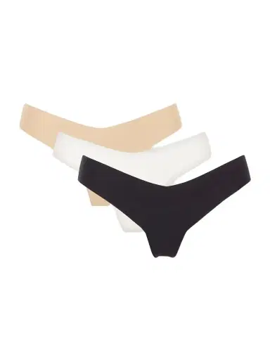 Commando Three-pack Cotton-blend Thongs | Thumbnail 1 Commando Three-pack Cotton-blend Thongs | Thumbnail 1