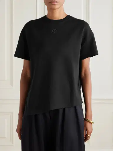 Loewe Anagram Asymmetric Cotton-blend Jersey T-shirt | Thumbnail 3 Loewe Anagram Asymmetric Cotton-blend Jersey T-shirt | Thumbnail 3