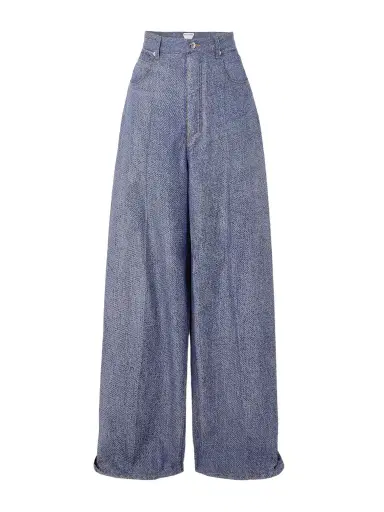 Bottega Veneta Wool And Cotton-blend Twill Wide-leg Pants | Thumbnail 1 Bottega Veneta Wool And Cotton-blend Twill Wide-leg Pants | Thumbnail 1