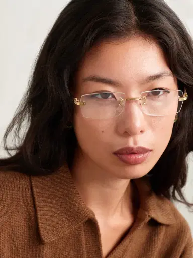 Cartier Eyewear Panthère Classic Rimless Oval-frame Gold-tone Optical Glasses | Thumbnail 2 Cartier Eyewear Panthère Classic Rimless Oval-frame Gold-tone Optical Glasses | Thumbnail 2
