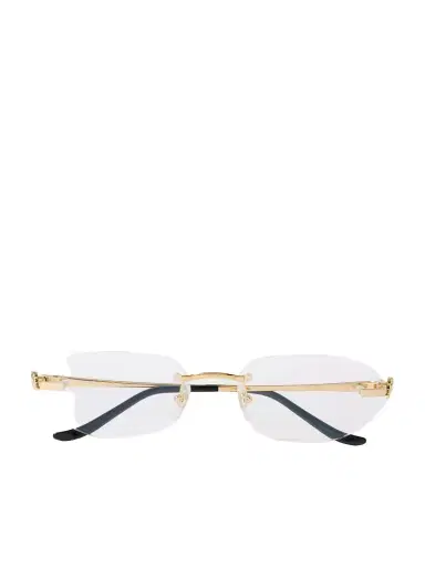 Cartier Eyewear Panthère Classic Rimless Oval-frame Gold-tone Optical Glasses | Thumbnail 1 Cartier Eyewear Panthère Classic Rimless Oval-frame Gold-tone Optical Glasses | Thumbnail 1