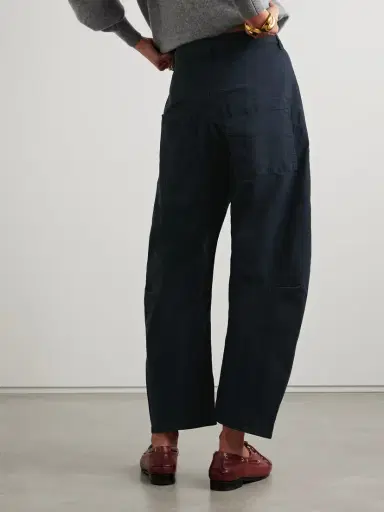 Nili Lotan Shon Cotton-blend Twill Tapered Pants | Thumbnail 4 Nili Lotan Shon Cotton-blend Twill Tapered Pants | Thumbnail 4
