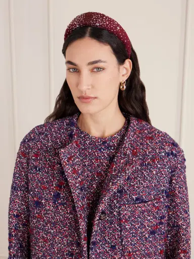 Gucci Ruth Crystal-embellished Padded Cotton-blend Jacquard Headband | Thumbnail 2 Gucci Ruth Crystal-embellished Padded Cotton-blend Jacquard Headband | Thumbnail 2