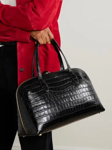 TOTEME Croc-effect Leather Tote | Thumbnail 2 TOTEME Croc-effect Leather Tote | Thumbnail 2