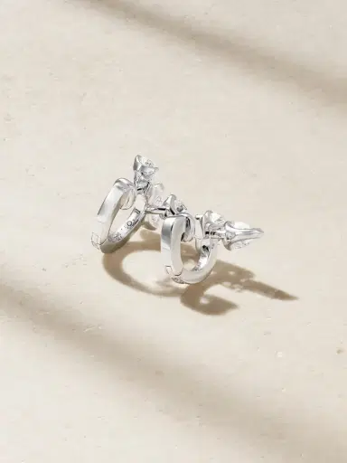Repossi Serti Sur Vide 18-karat White Gold Diamond Ear Cuff | Thumbnail 3 Repossi Serti Sur Vide 18-karat White Gold Diamond Ear Cuff | Thumbnail 3