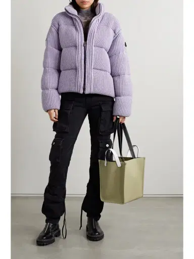 Moncler Genius Quilted Ribbed-knit Down Jacket | Thumbnail 2 Moncler Genius Quilted Ribbed-knit Down Jacket | Thumbnail 2