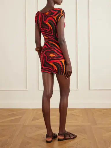 PUCCI Shibori Crinkled-crepe Printed Mini Dress | Thumbnail 3 PUCCI Shibori Crinkled-crepe Printed Mini Dress | Thumbnail 3