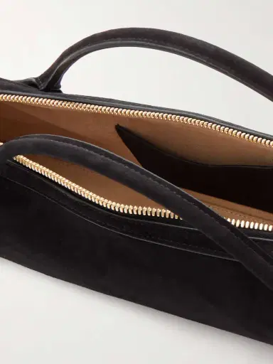 Alaïa Le Teckel Leather-trimmed Suede Clutch | Thumbnail 5 Alaïa Le Teckel Leather-trimmed Suede Clutch | Thumbnail 5