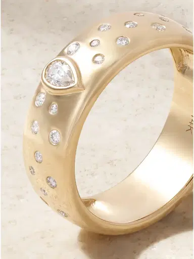 Roxanne First Cigar Constellation 14-karat Gold And Diamond Ring | Thumbnail 4 Roxanne First Cigar Constellation 14-karat Gold And Diamond Ring | Thumbnail 4