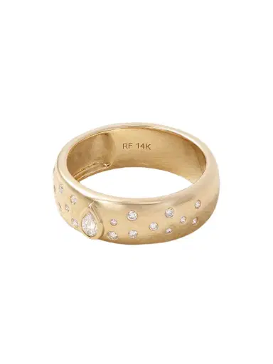 Roxanne First Cigar Constellation 14-karat Gold And Diamond Ring | Thumbnail 1 Roxanne First Cigar Constellation 14-karat Gold And Diamond Ring | Thumbnail 1